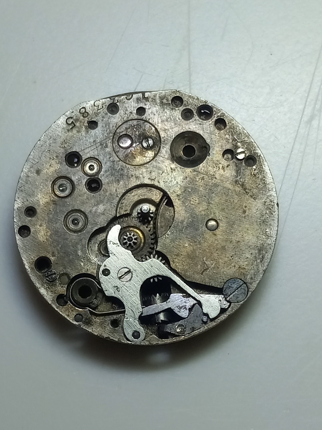 Vintage GLYCINE W. FY 15 Jewels 3 Adj. Watch Movement As Is Missing Parts