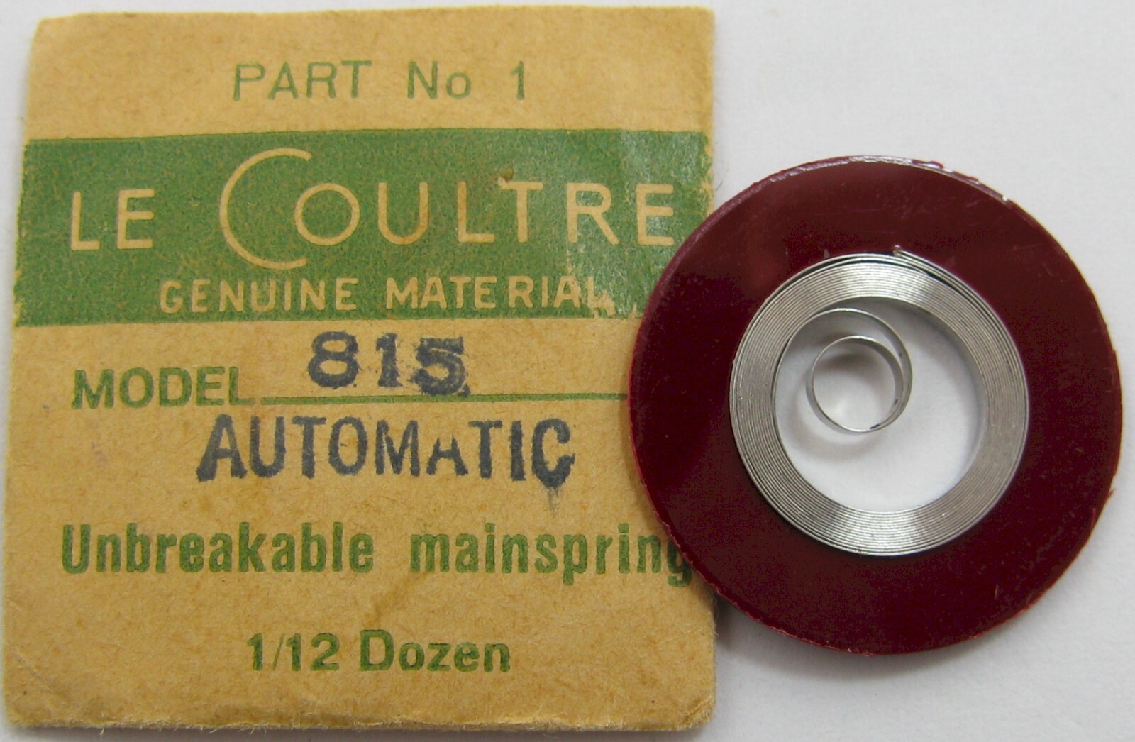 LeCoultre 815 825 watch movement part: automatic mainspring for Time 771