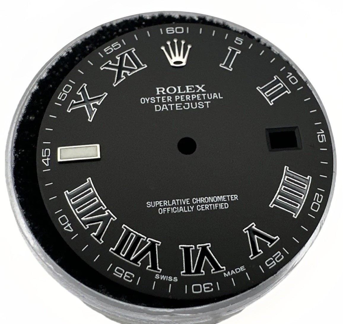 Genuine Rolex Factory Dial Black Roman Datejust 2/II – 41mm 116300, 116334
