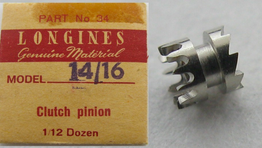 Longines 14.16 watch part: clutch wheel #407