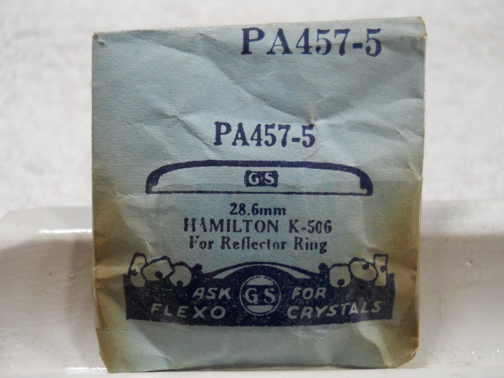 GS PA457-5 Watch Crystal Fit Hamilton K-506 – 28.6 mm – Replacement / Repair