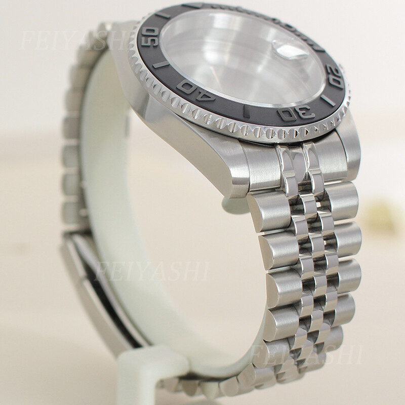 40mm Nh35 Watch Case Jubilee Bracelet Yacht Ceramic Bezel Sapphire Glass 10ATM