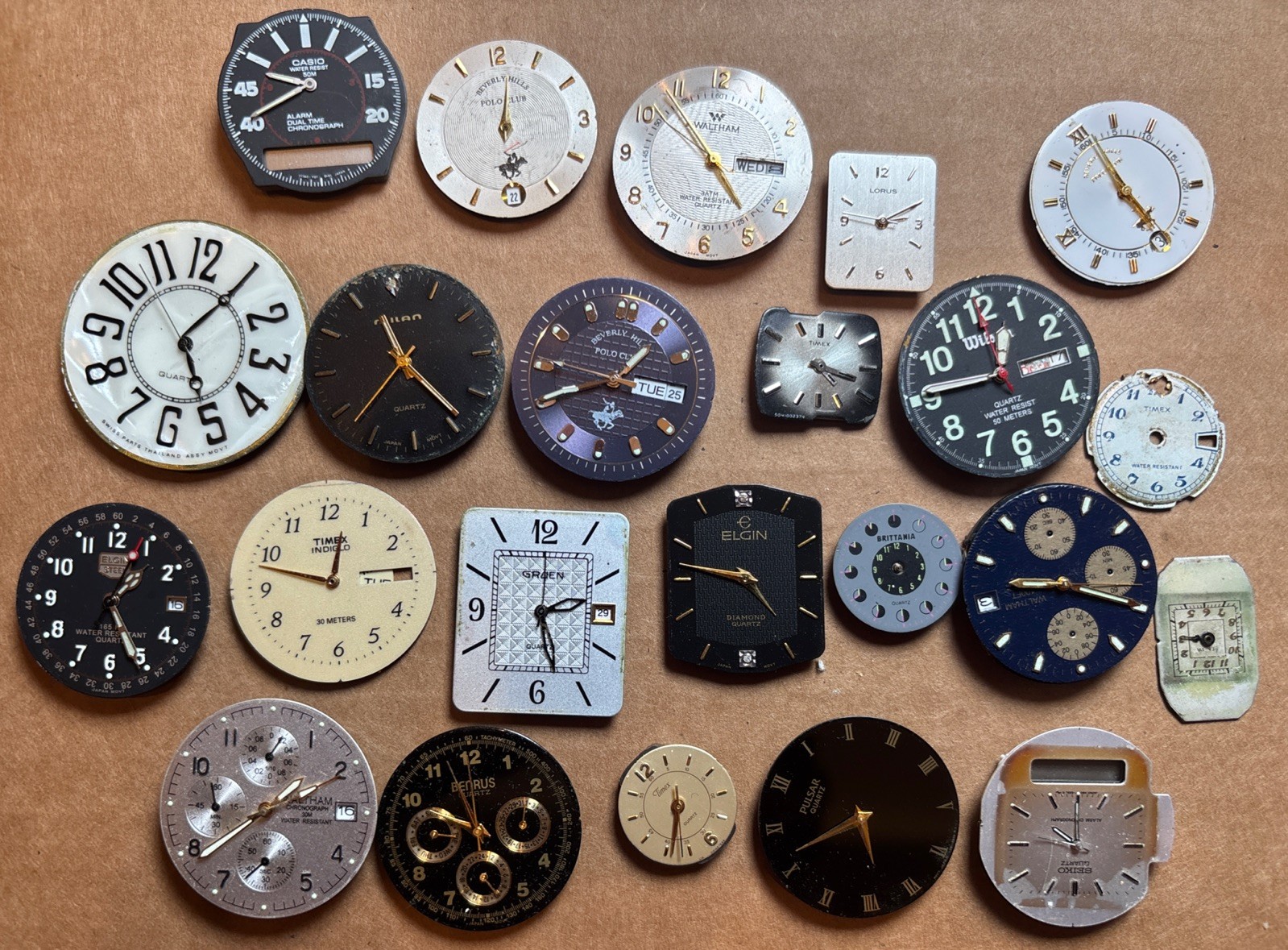 Watch Face Dials for Art & Crafts ~ Steampunk ~ Jewelry ~ 23 piece Assortment