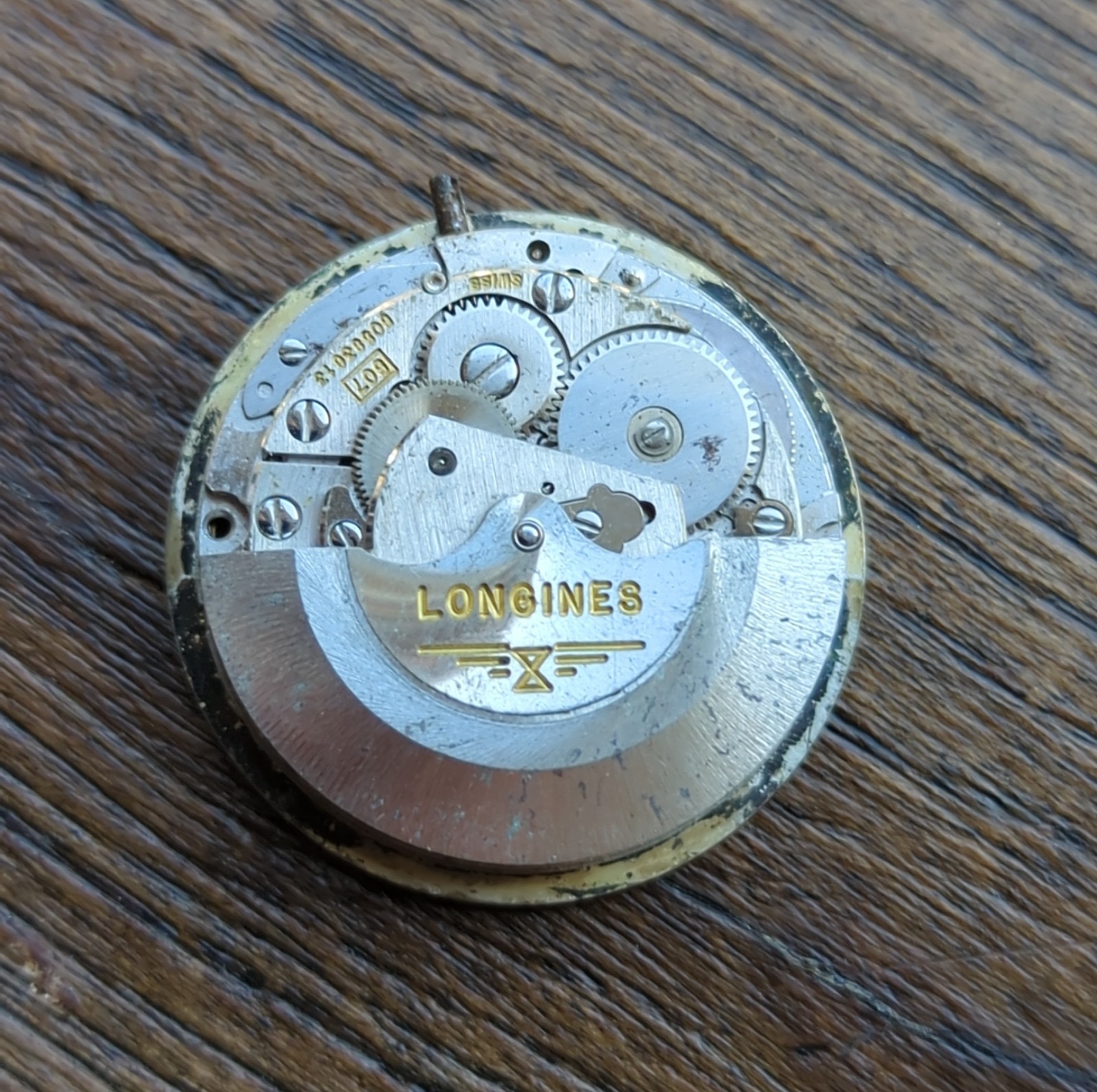 Longines 507 Automatic Watch Movement Admiral, Ticking but Stops (AQ49)