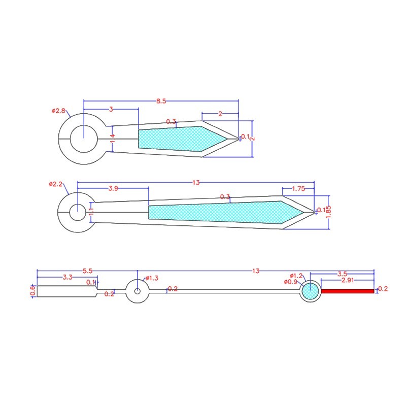 Green Luminous Watch Hands Modification Parts For ETA 2824 2836 PT5000 Movement
