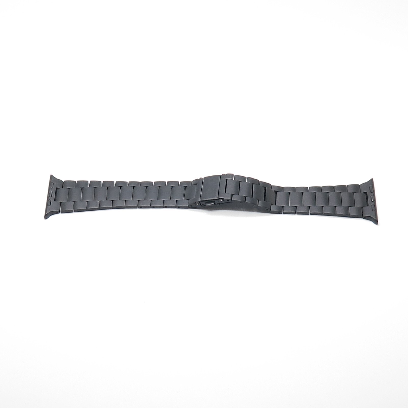 Stainless Steel Adjustable Black Band with Fold Over Clasp for Apple Watch Ultra