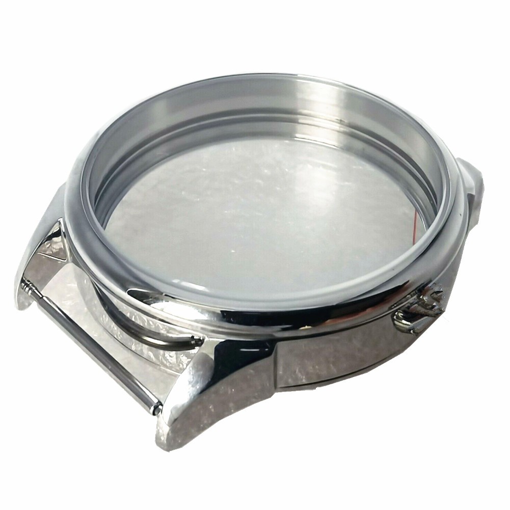 42mm Stainless Steel Watch Case Set With Crown For ETA6497 6498 ST3600 Movement
