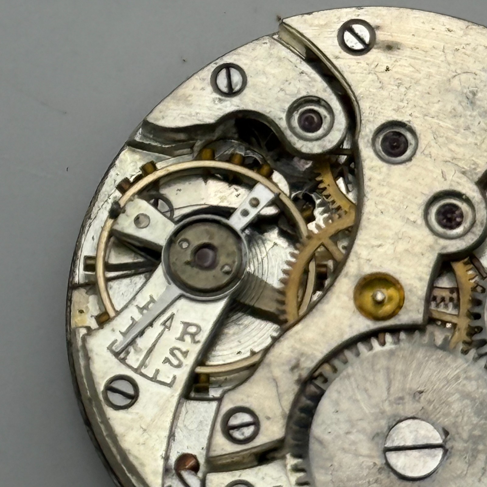 FHF 2 Watch Movement Grosvenor 15 Jewels Swiss Manual Wind Parts Repair 26.6mm