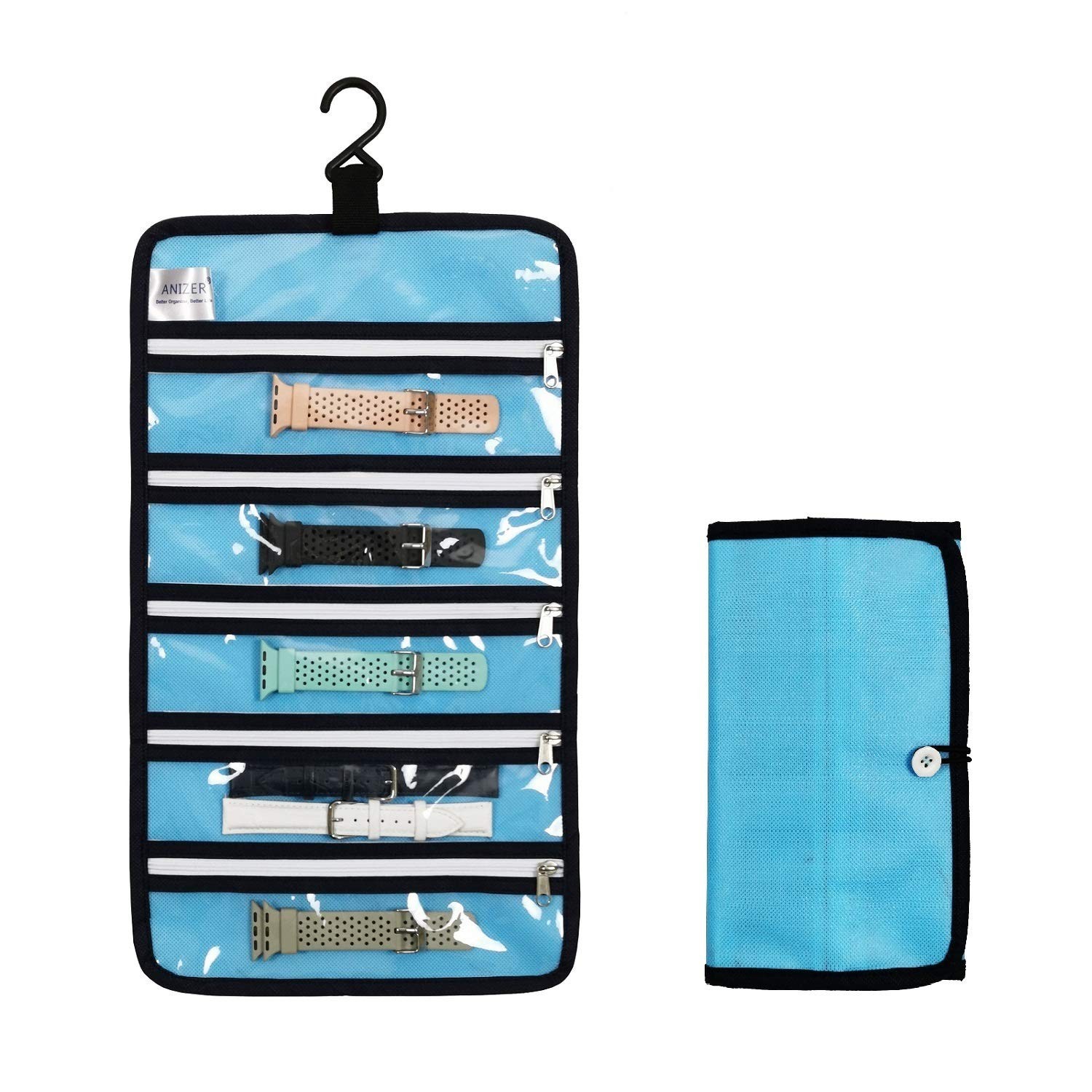 Watch Band Storage Roll Holders Hanging Organizer for Watch Band Straps Acces…