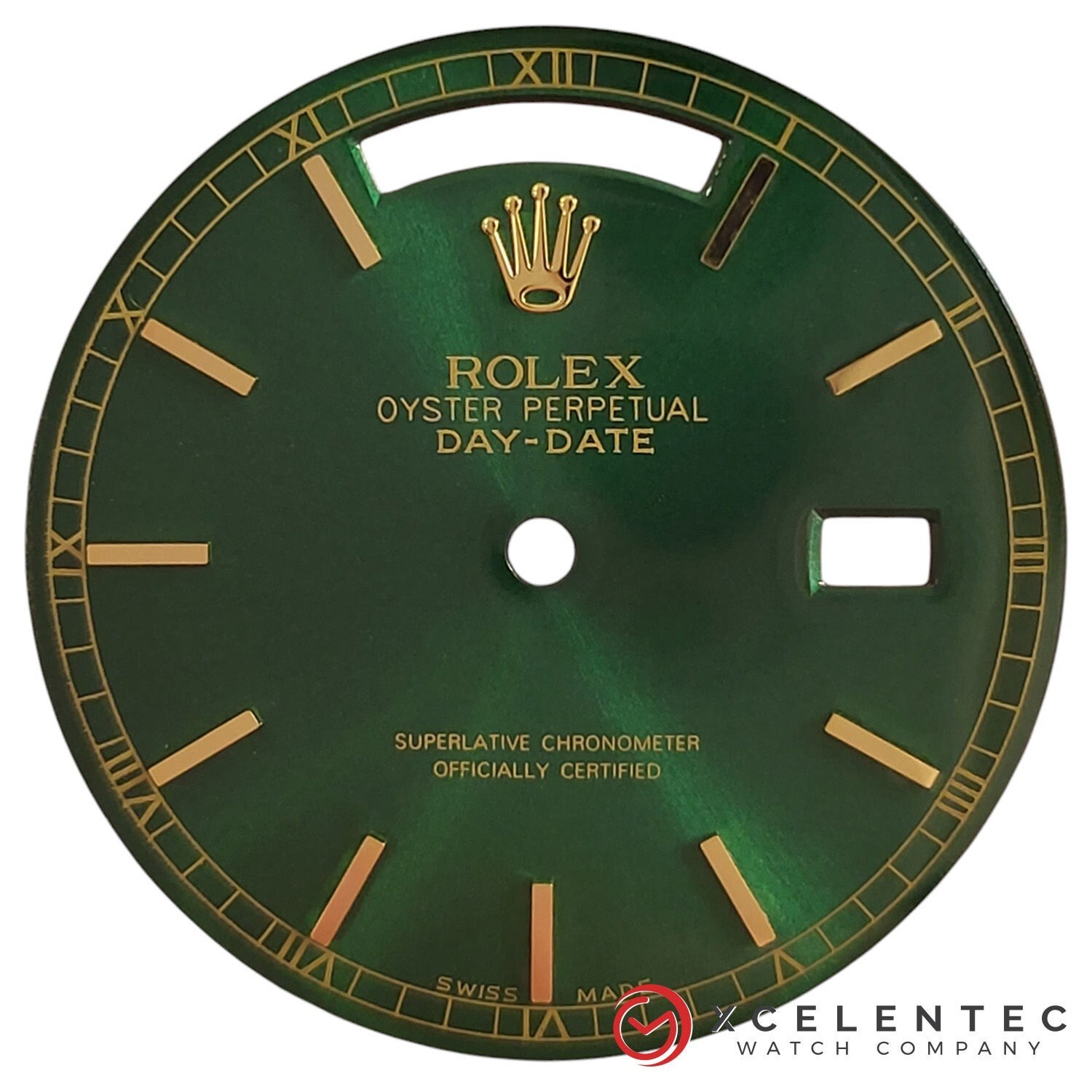 Rolex DAY-DATE 36 Custom Green Stick Marker dial for ref. 1803 18038
