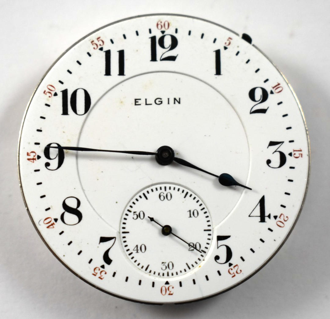 Vintage Elgin Grade 455 16s 19J B.W Raymond OF RR Pocket Watch Movement lot.qf