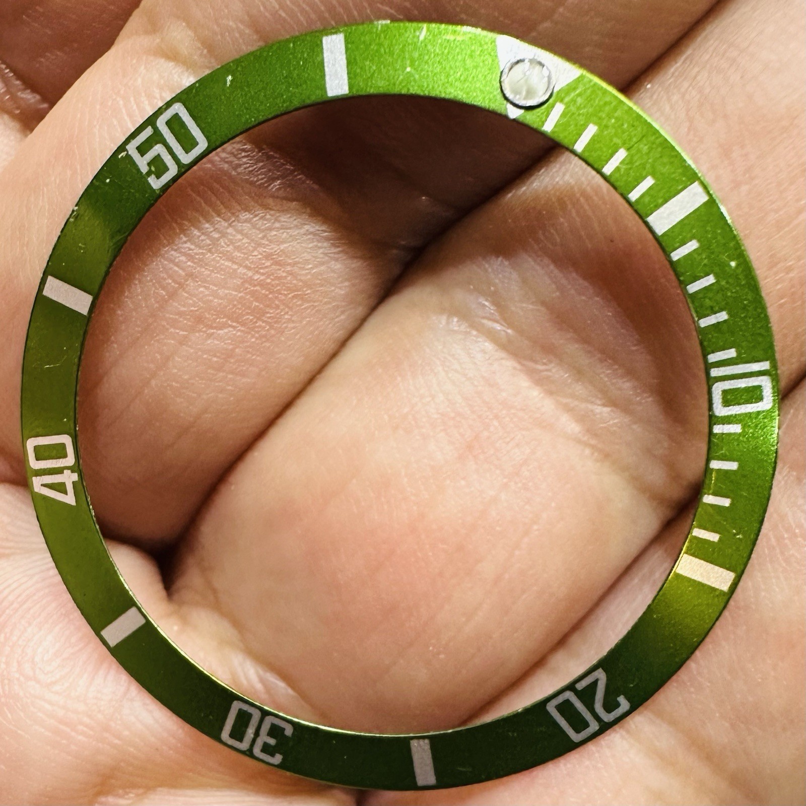 Rolex Green Kermit Insert For Submariner Model Ref 16610 LV