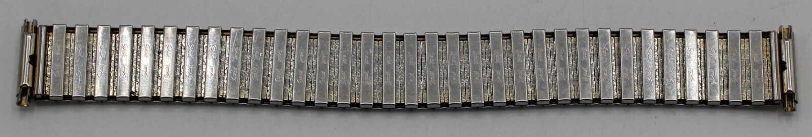Vintage Silver / Gold Metal Metallic Stretch Band 19mm width 167mm long Speidel