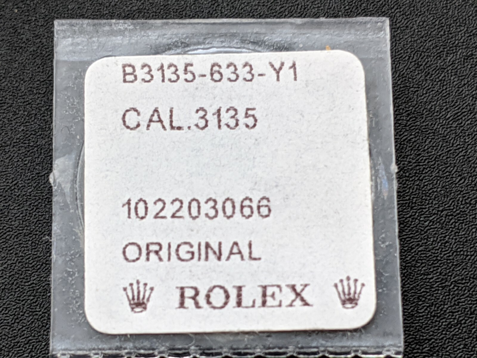 Rolex Calibre 3135 633 Yoke For Cam Genuine New Sealed Package