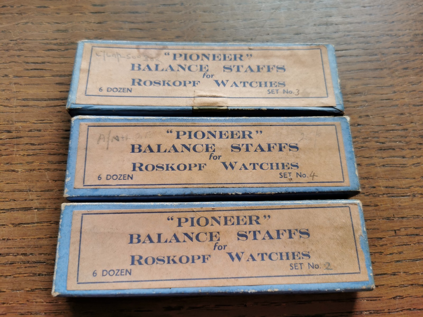 Roskopf Balance Staffs, New Old Stock, Watchmaker Parts #R800