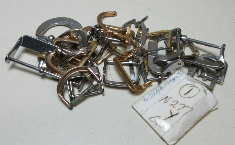 LOT WATCH BAND BUCKLES CLOSER CLASP WATCHMAKER REPLACEMENT PARTS #95