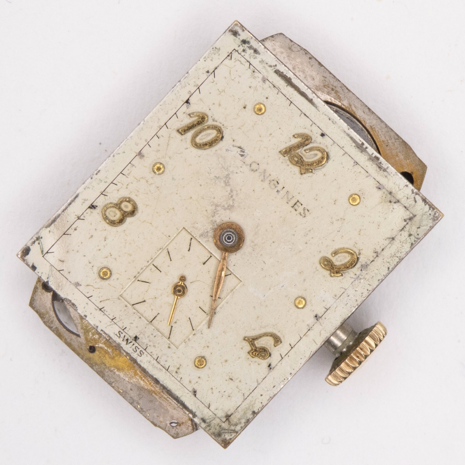 Vintage Longines Caliber 9L 17-Jewel Wristwatch Movement, Runs