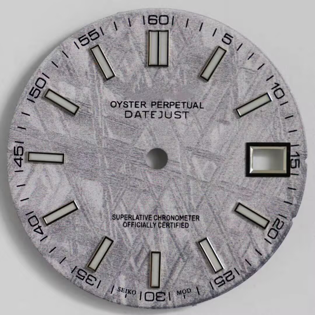 28.5mm 3D printed meteorite face dial dial for NH35 Movement