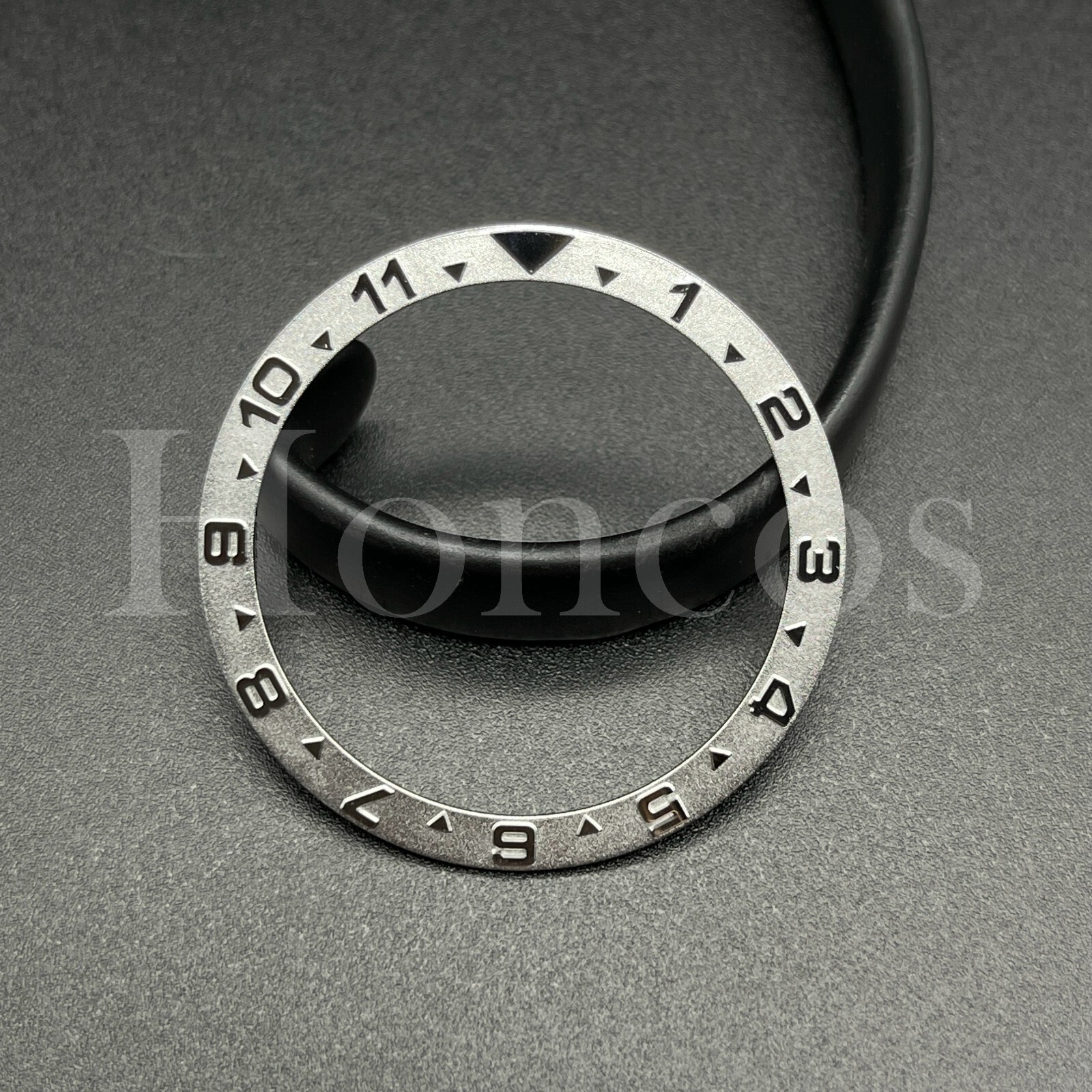 Custom Watch Replacement Parts SIL Metal Bezel Insert Flat Base Fits For Seiko
