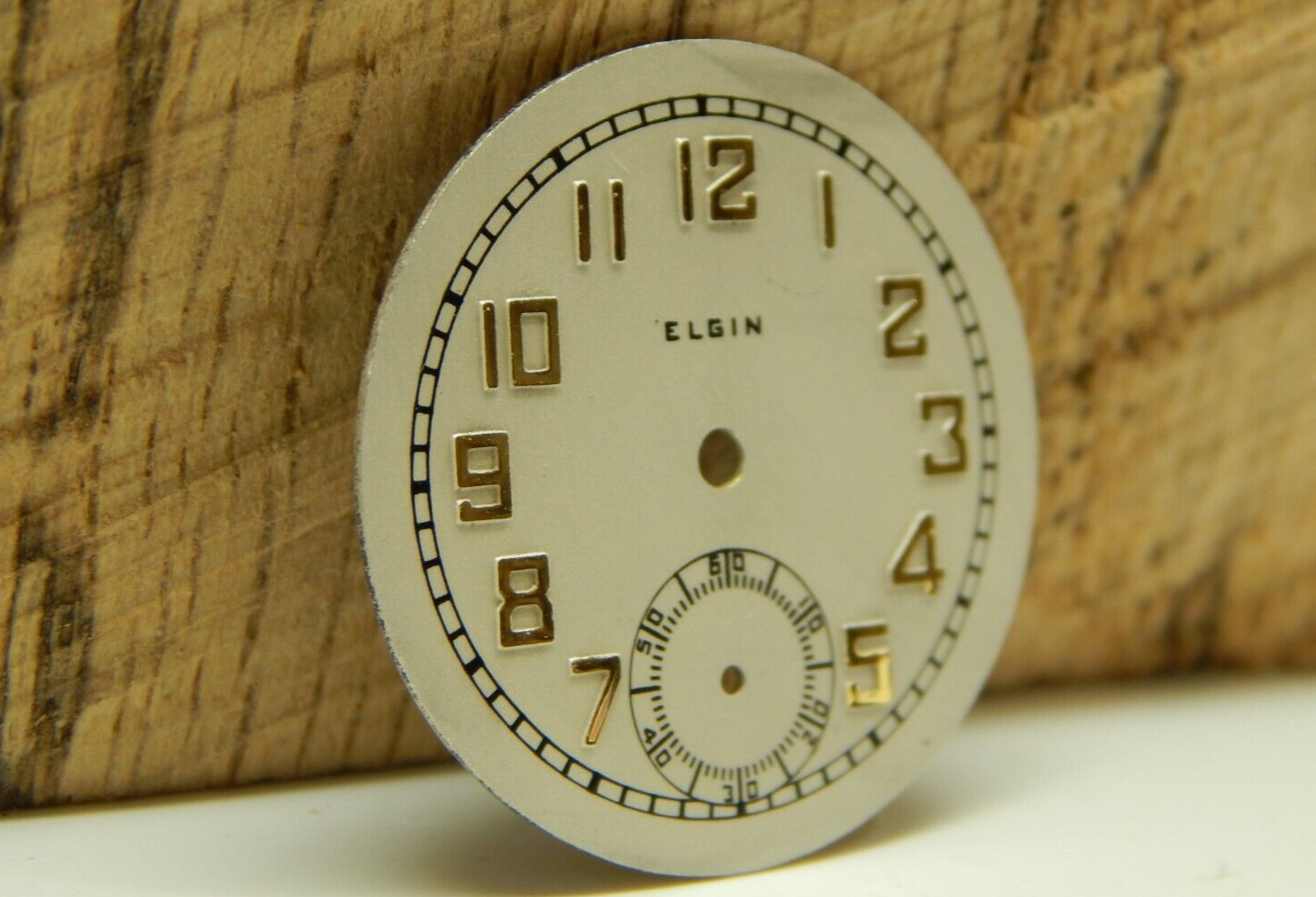 Beautiful Elgin Watch Dial 26.7mm Circa 1920’s or 1930’s NEW OLD STOCK