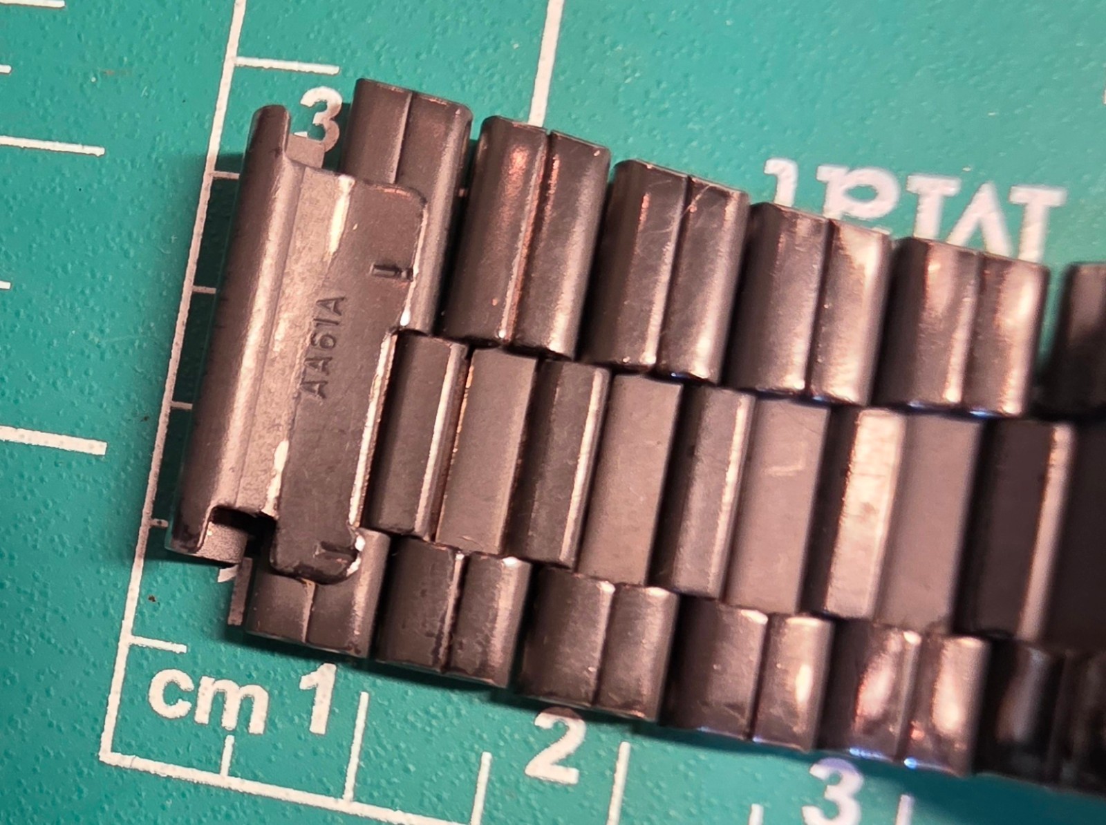 Seiko AA61A PVD Watch BRACELET from 7A28-6000 BISHOP (fits -6009, etc) FOR PARTS