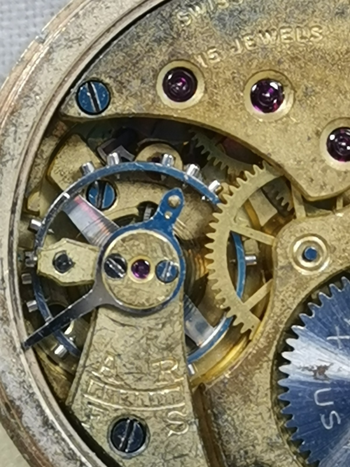 Rotary Maximus 15J Cal. Rotary Swiss Wristwatch Movement Repair/Parts