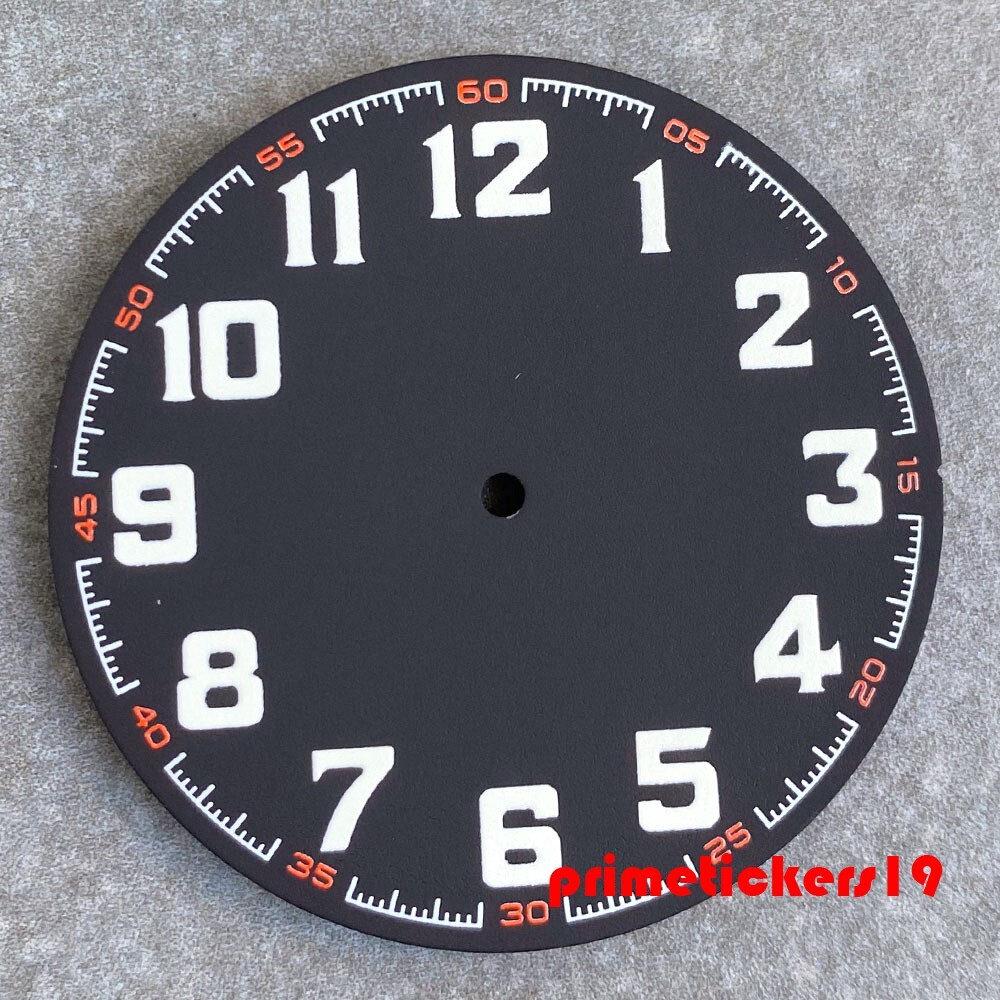 40.5mm Watch Dial Matte Face Hands Set Luminous Fit NH35 NH36 ETA2824 PT5000