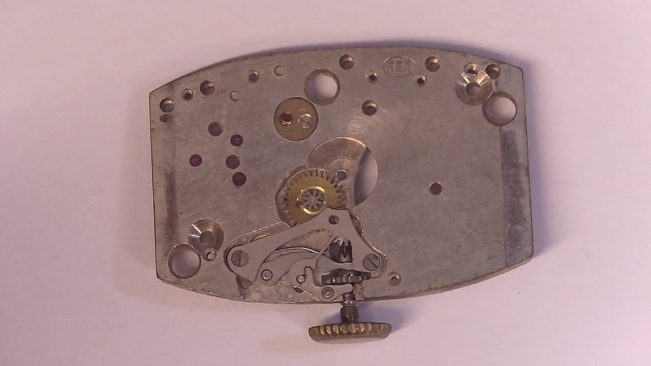 Ancienne Platine De Mouvement Montre Incomplète Cal. FEF