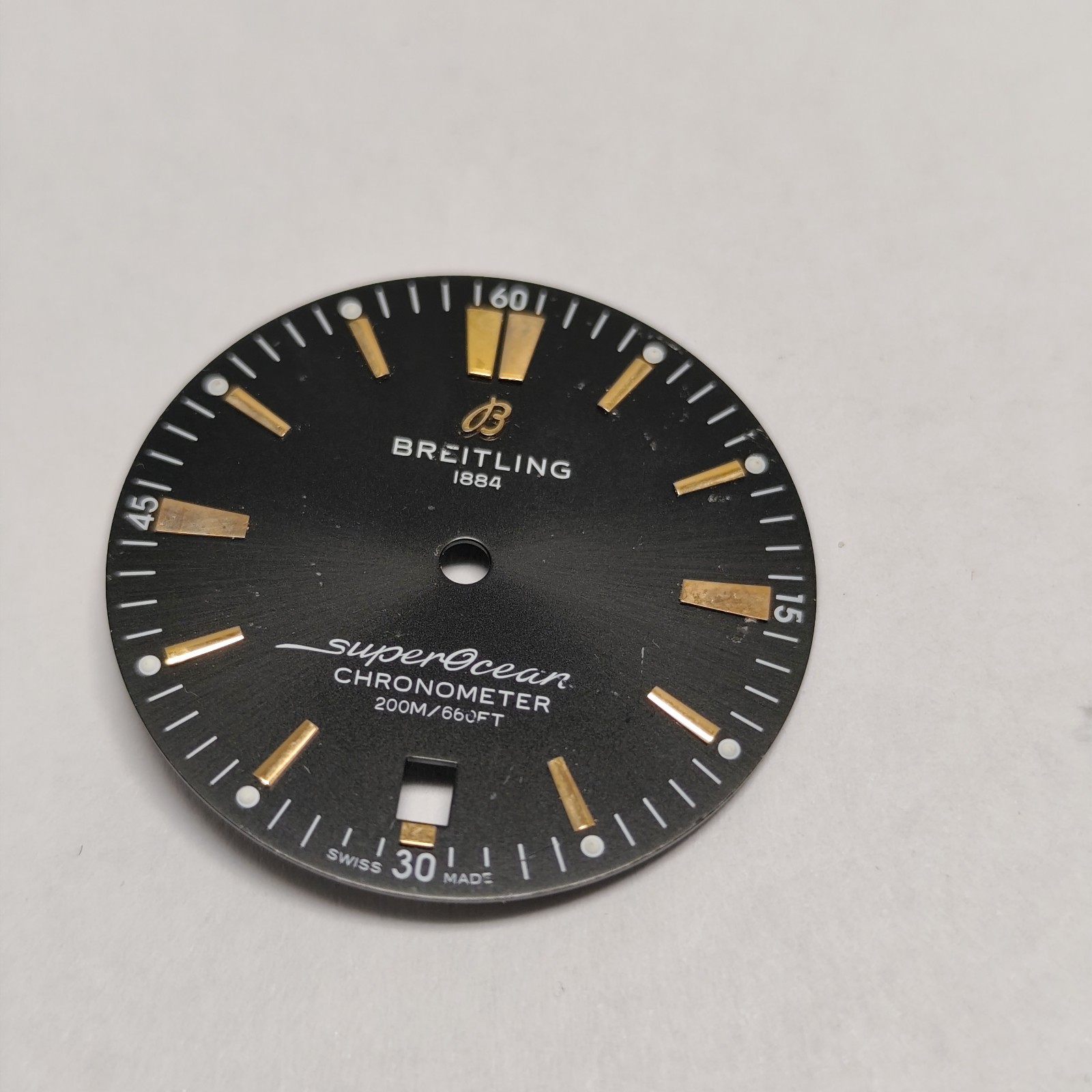 32 mm Breitling Watch Dail Swiss Made, PARTs Part REPAIRS #Y2