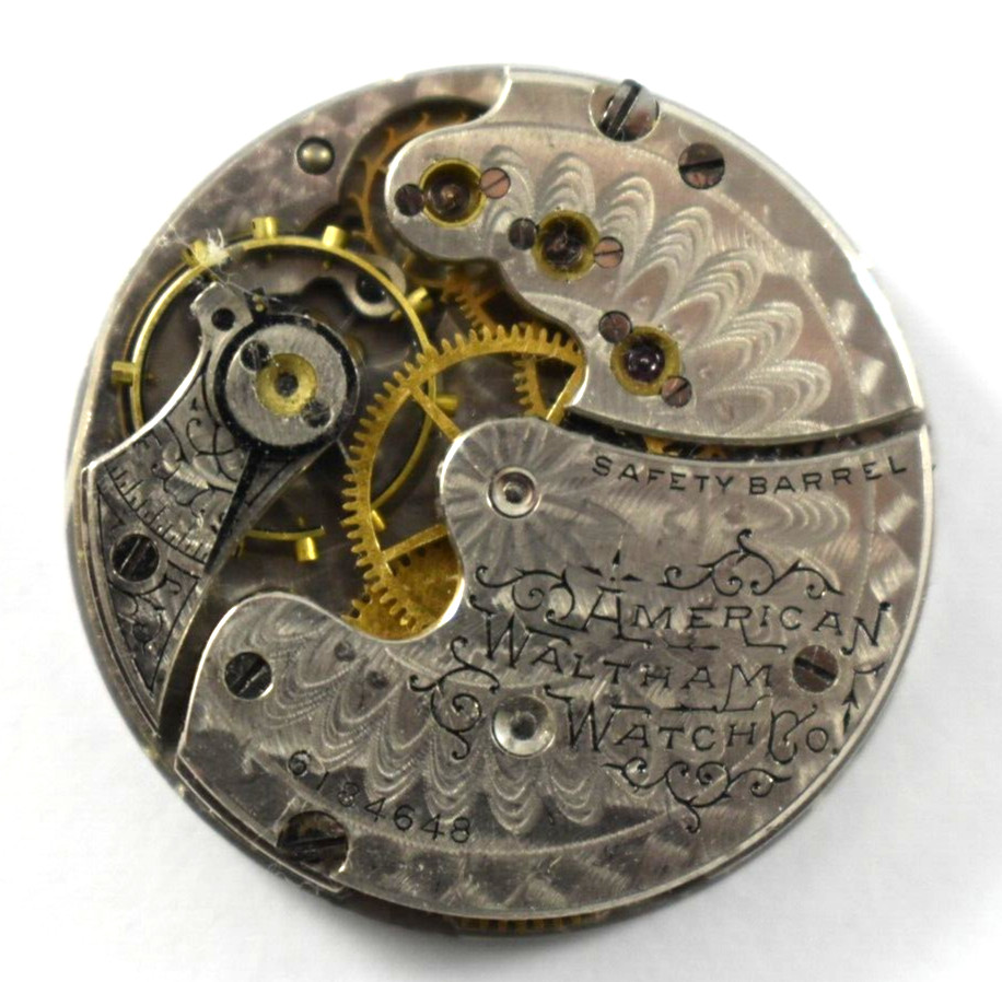 Vintage Waltham Grade 64 0s 11J Hunting Pocket Watch Movement lot.fm