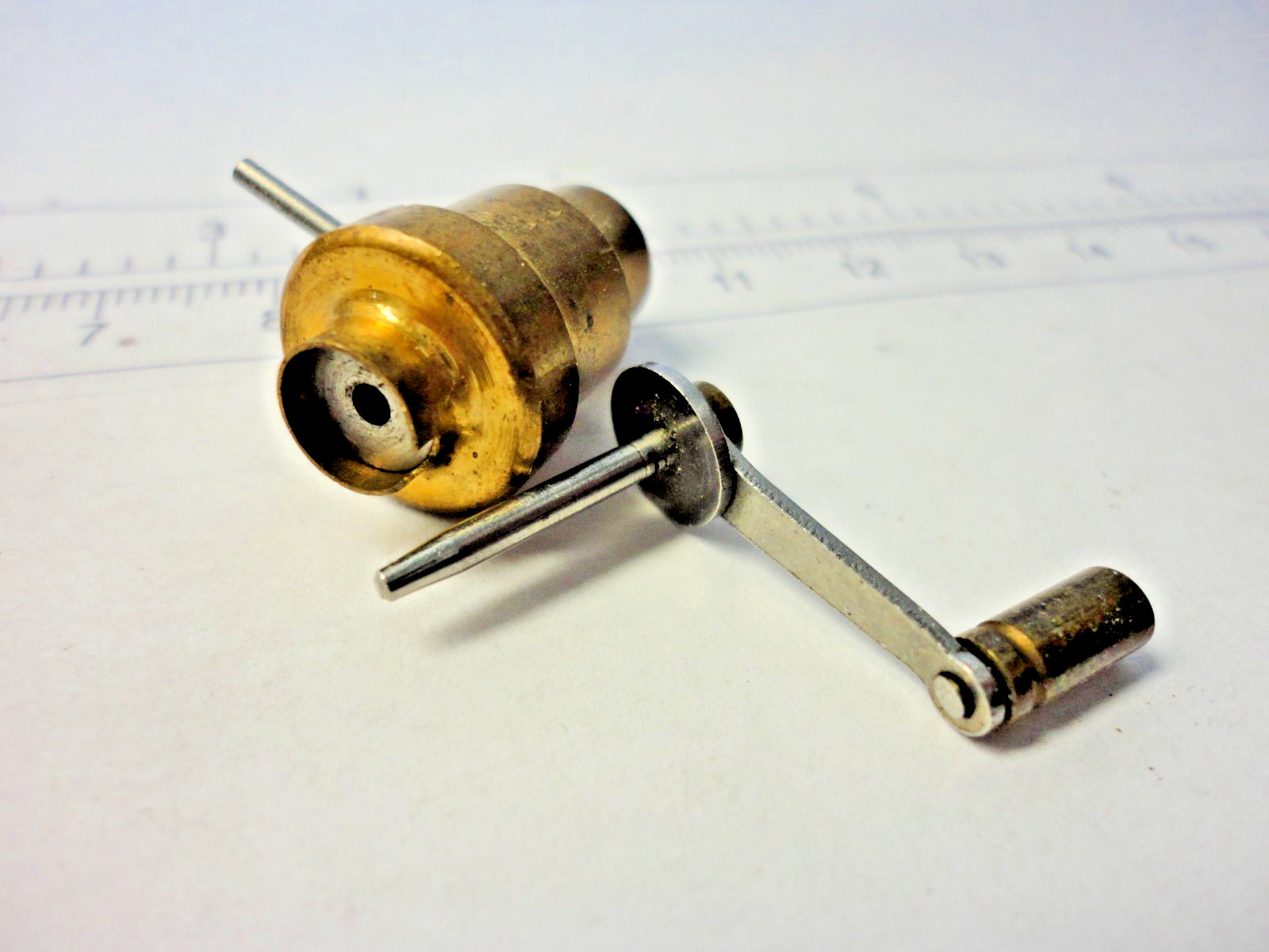 Watchmakers Mainspring Winder Drum & Arbor #3, Swiss