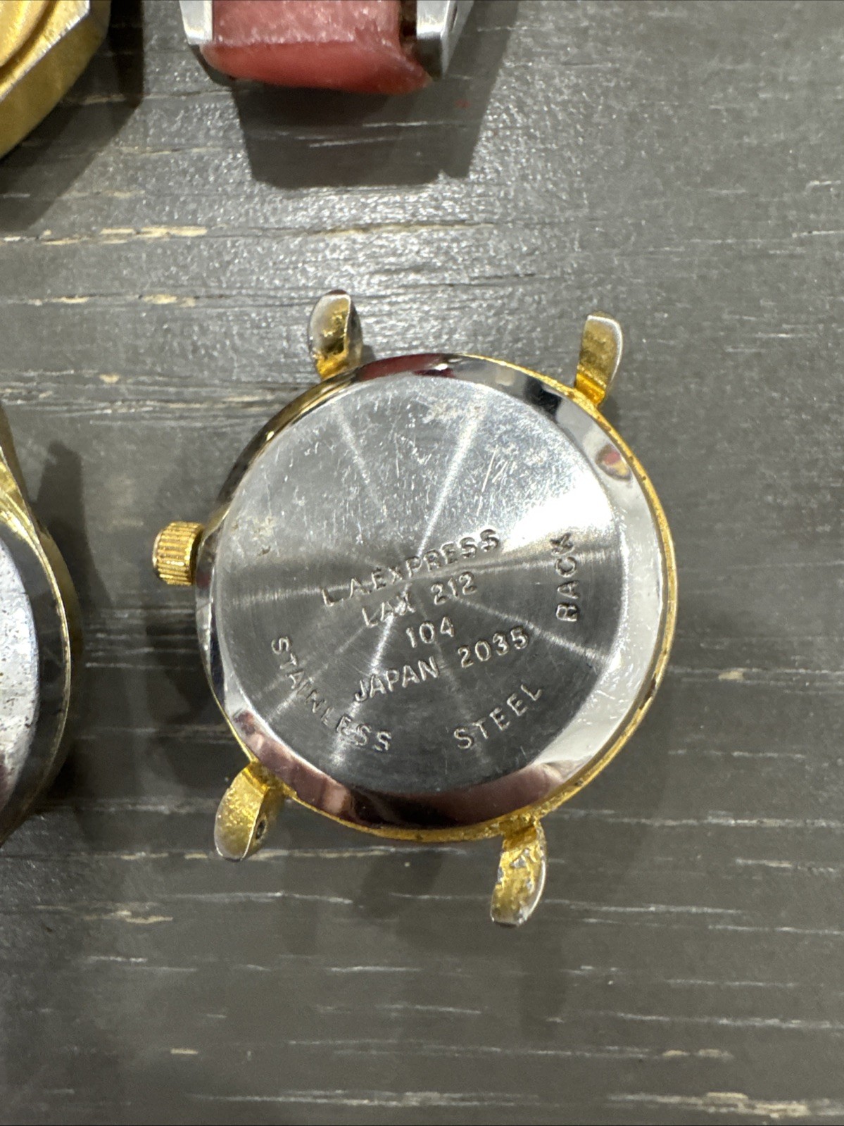 Vintage Lot Of 8 Watches Without Bands For Parts Or Repairs. Unique, Collectible