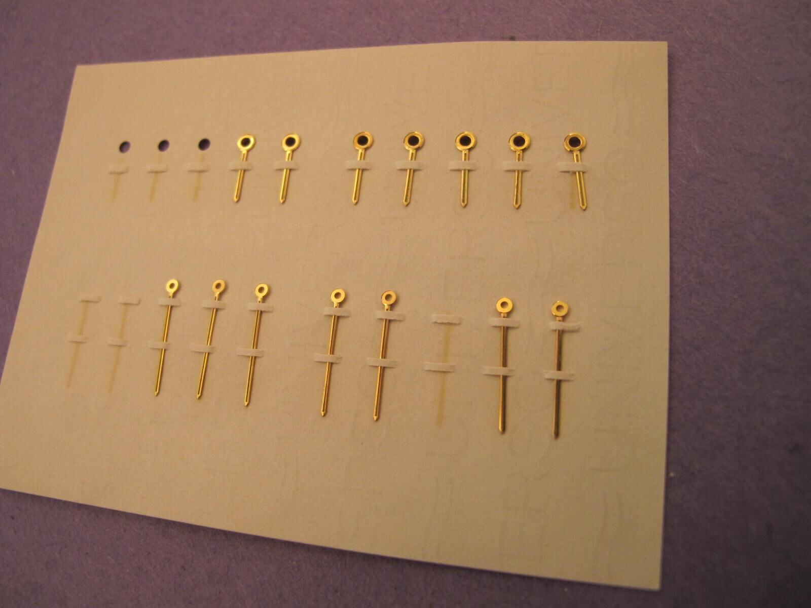 LECOULTRE NOS HAND SET MEMOVOX WRIST ALARM GILT BATON & TRITIUM 8/13MM #53