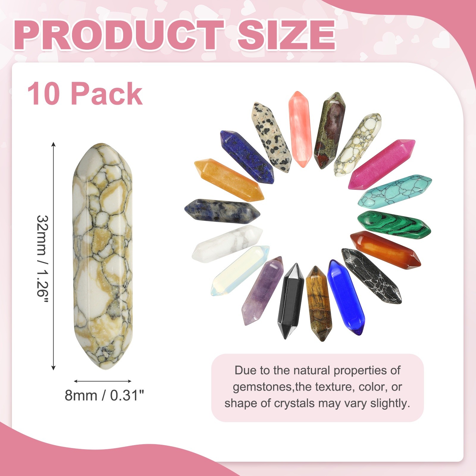10 Pack Yellow Turquoise Quartz Crystals, Polished Crystals Bulk