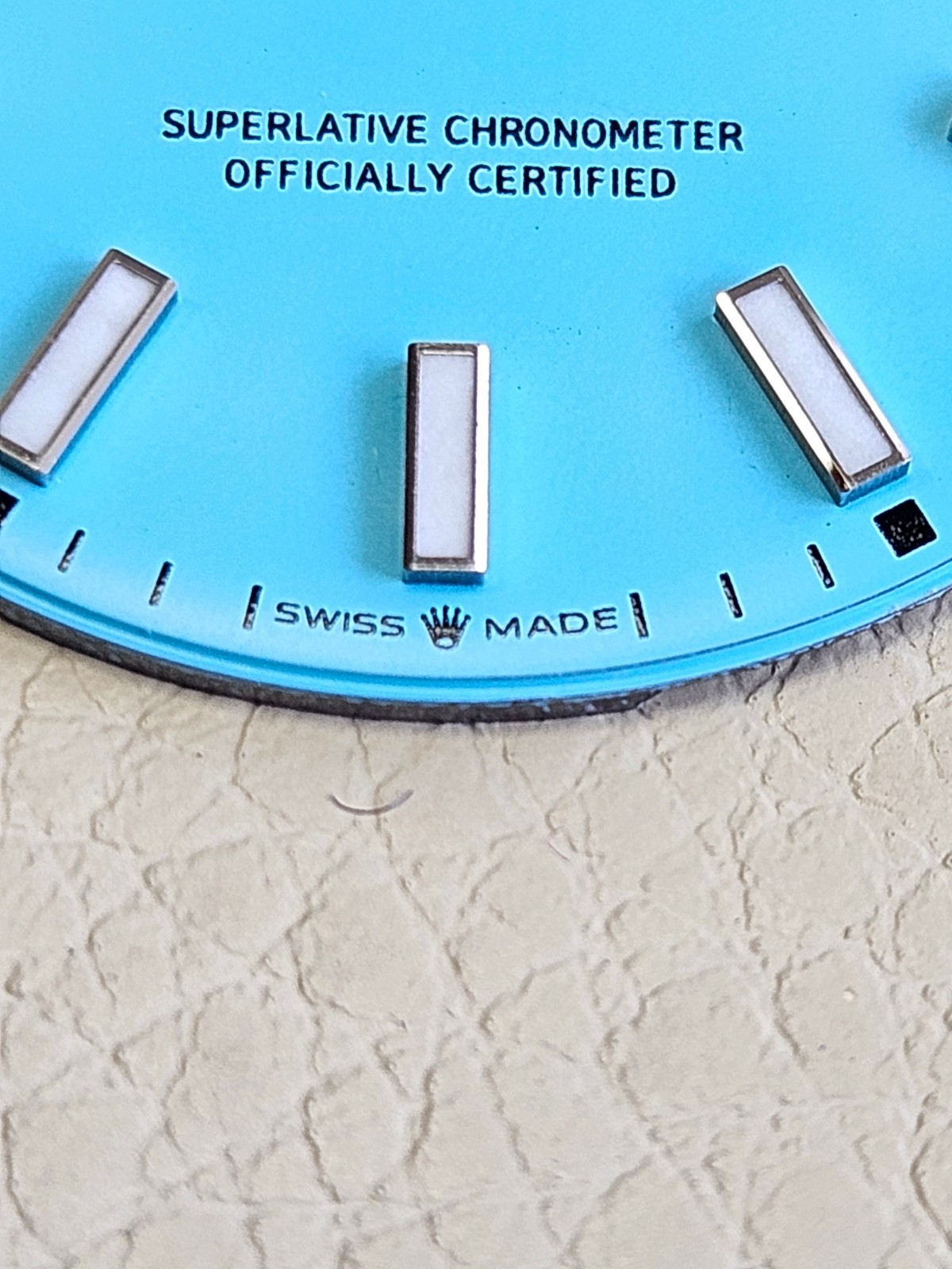 DIAL ONLY ROLEX 126300 126334 DATEJUST 41mm WATCH – BESPOKE TURQUOISE “TIFFANY”