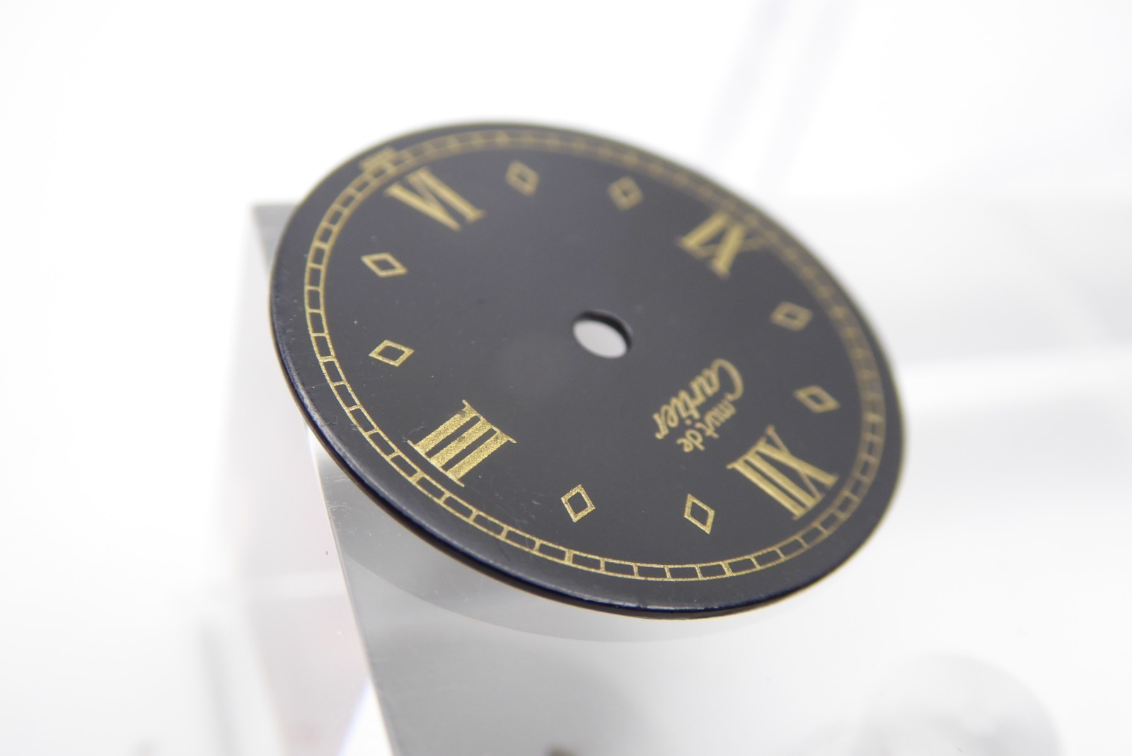 Cartier must de cartier vintage black dial
