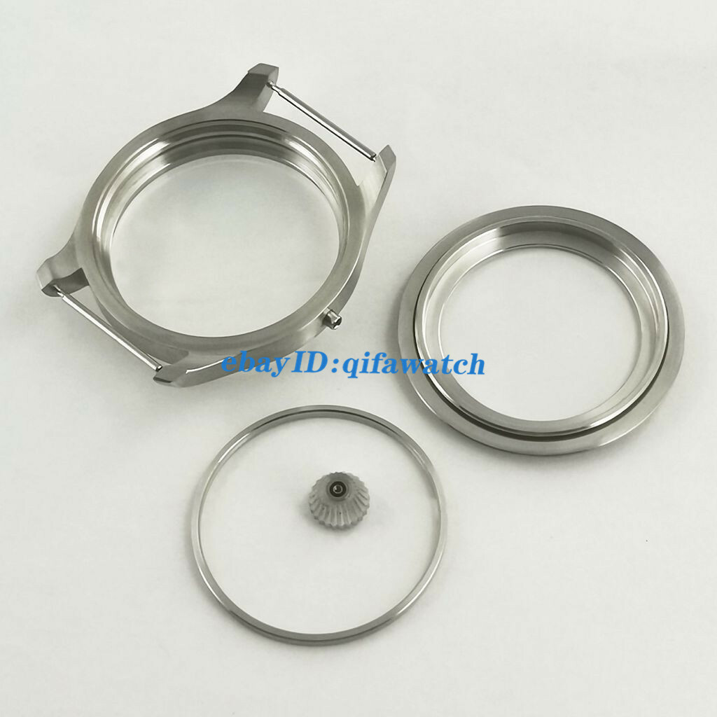 Parnis 47mm Brushed Steel Watch Case Fit ETA 6497 6498 Seagull St36 Movement