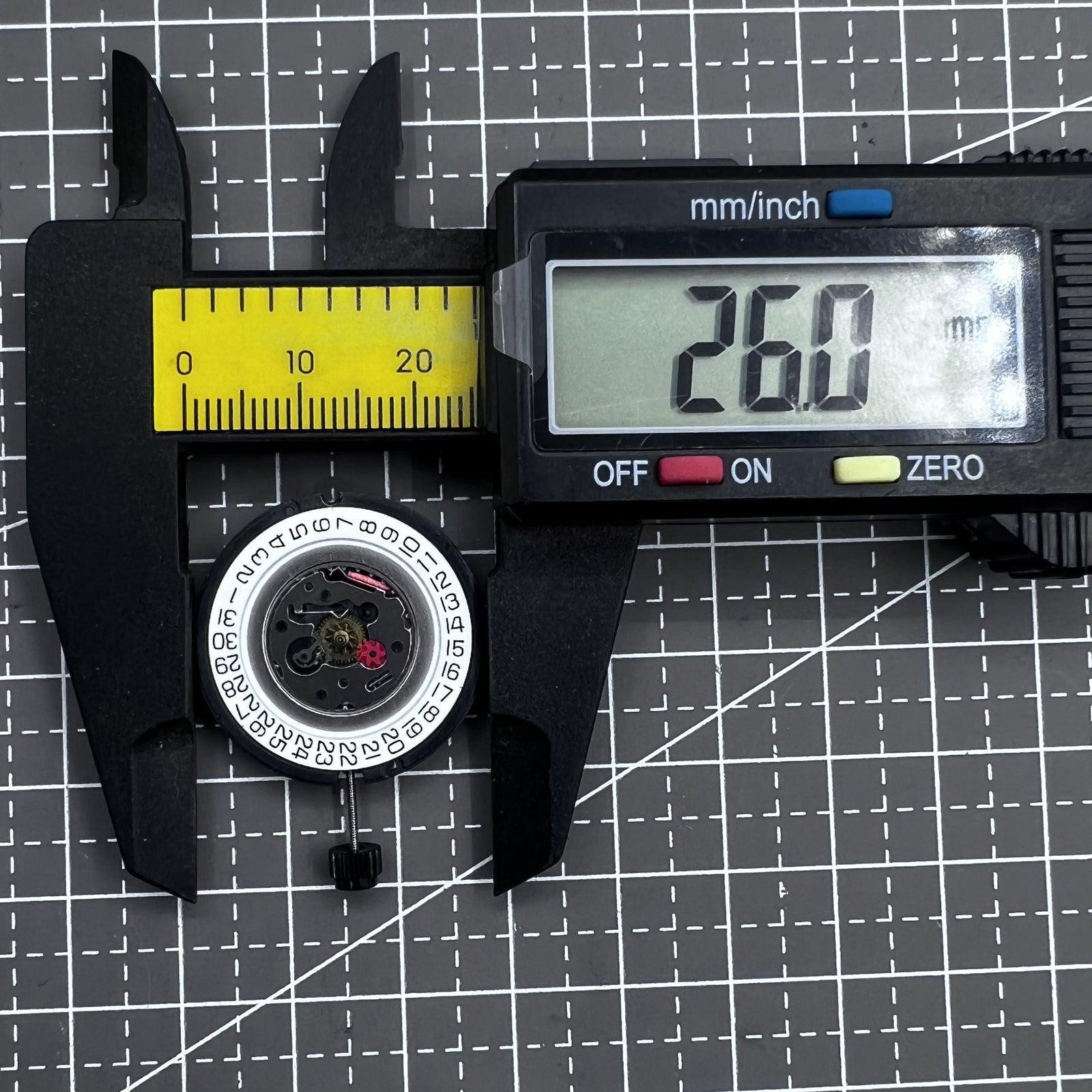 ETA Swiss 805.112 Quartz Movement 3 Hands Date Display at 4:30