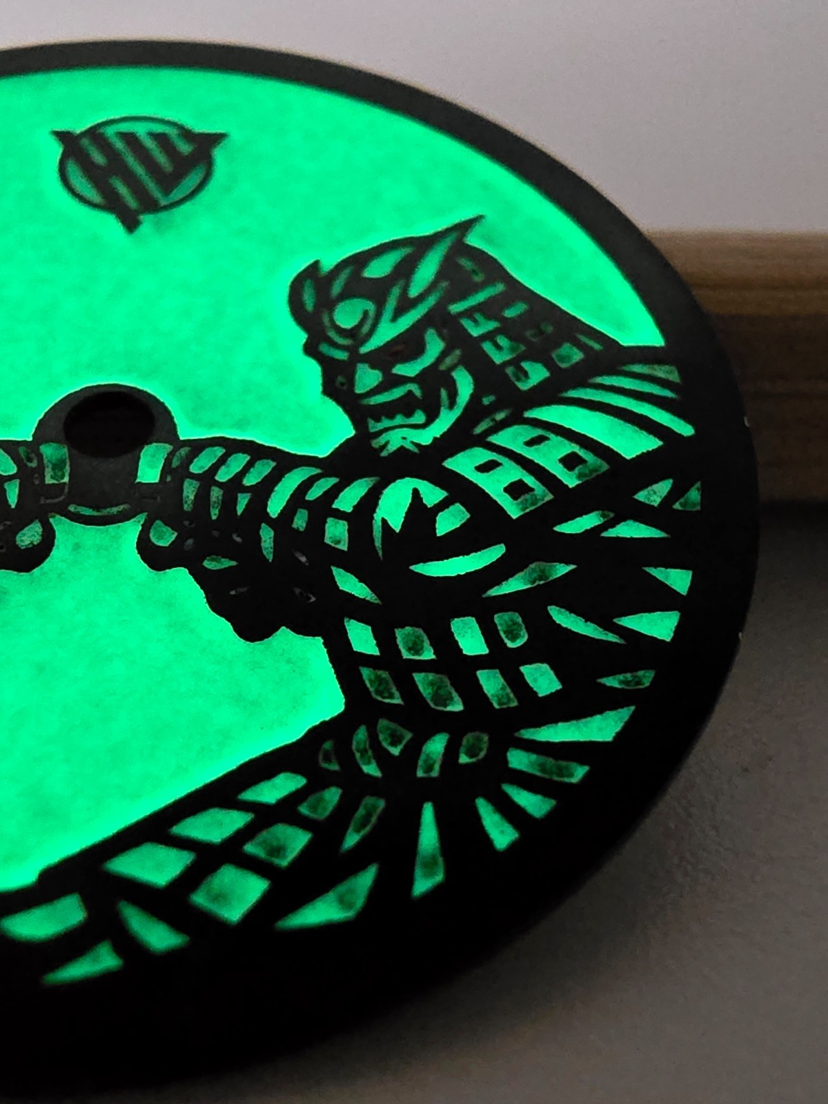 Custom-Made FULL LUME Watch Dial | Samurai – Order any designsize