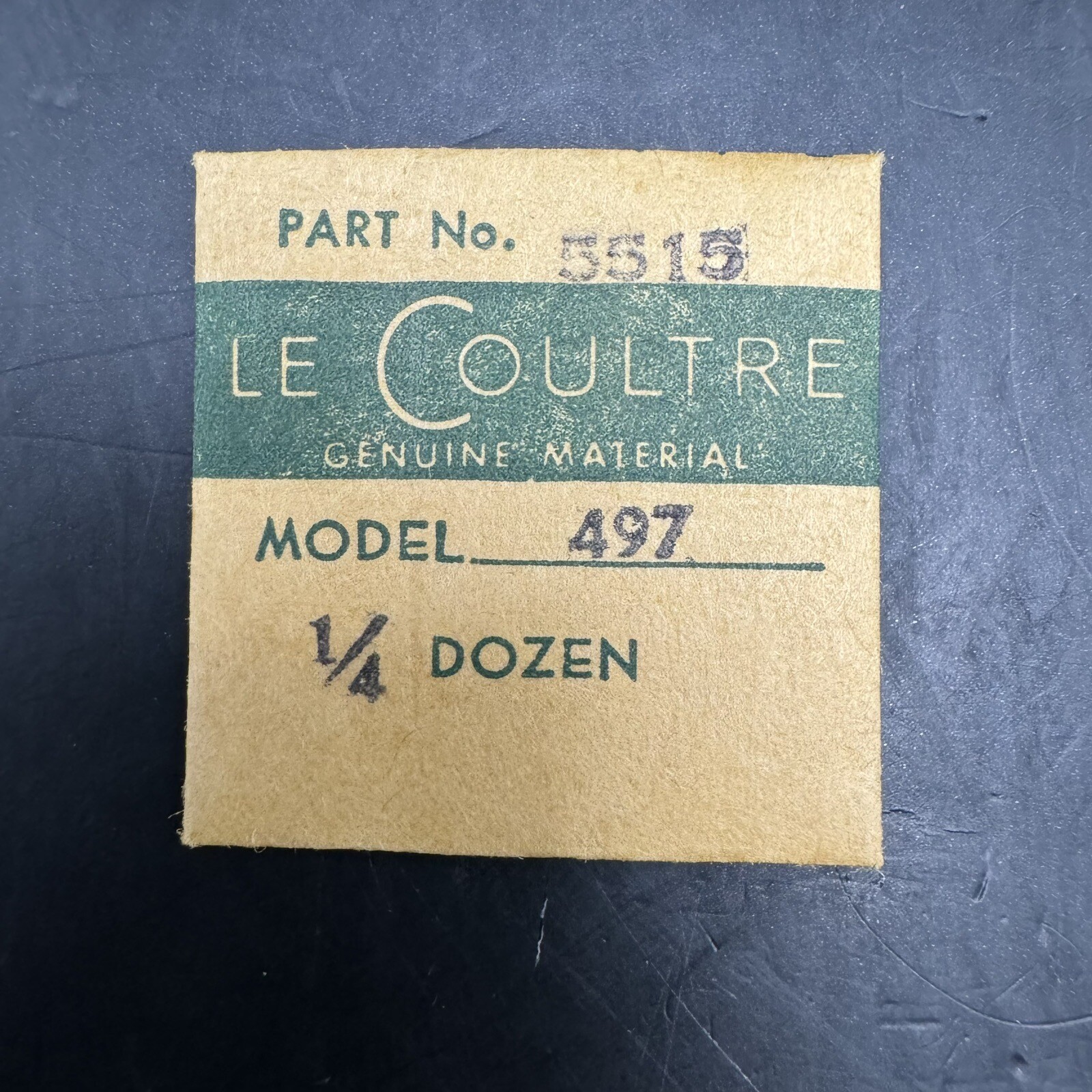One Vintage NOS Lecoultre Part. No. 5515 Model 497 Setting Crown Wheel Screw