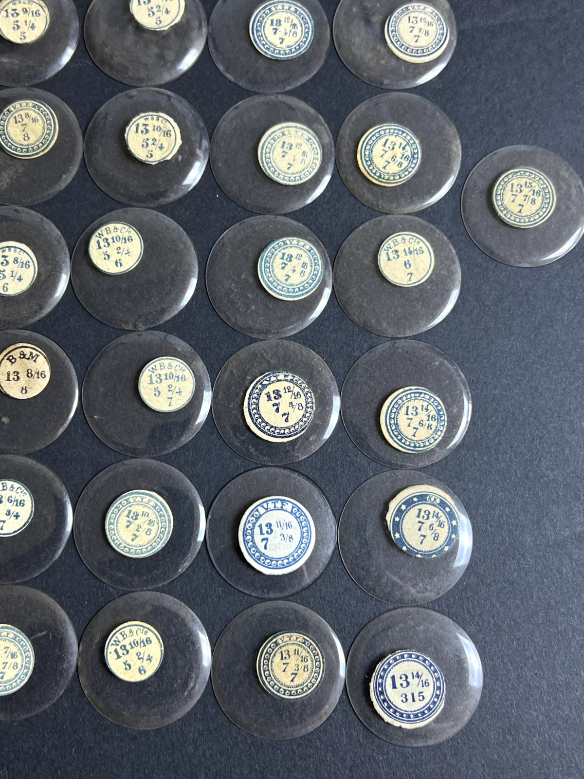 LOT OF 50 GLASS POCKET WATCH CRYSTALS SIZE 13 REPLACEMENT PARTS