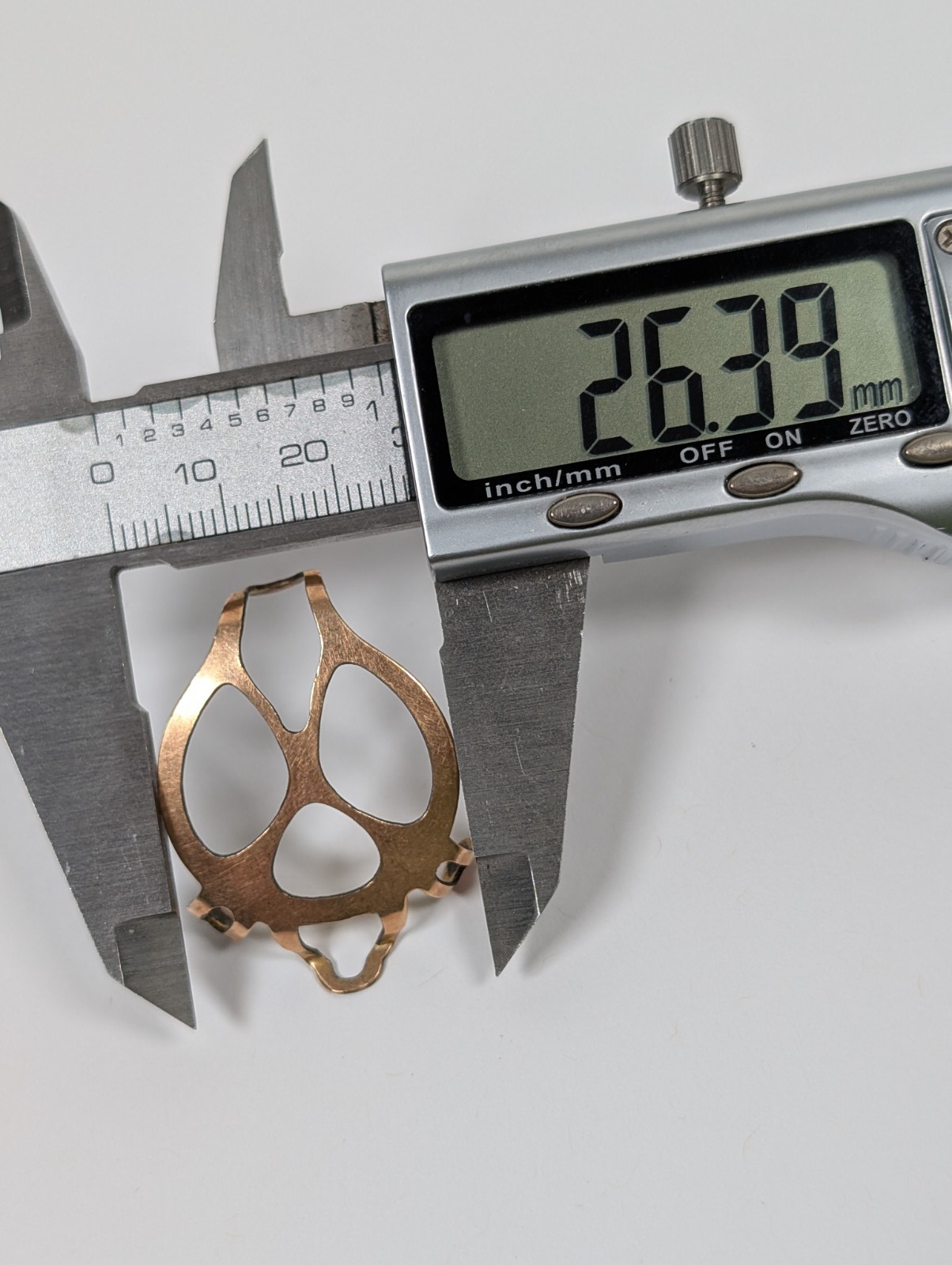 Vtg DUO Trench Watch Shrapnel Guard Cover For 3/0 Size 1-10 12K Gold Filled RARE