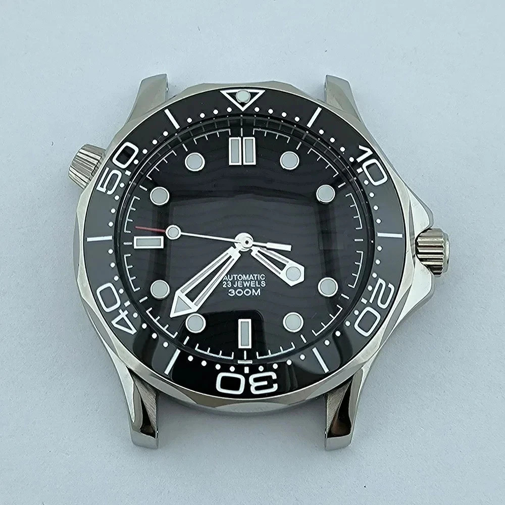 Stainless Steel Strap for NH35 Seamaster 300 Case 41mm Automatic Waterproof Part