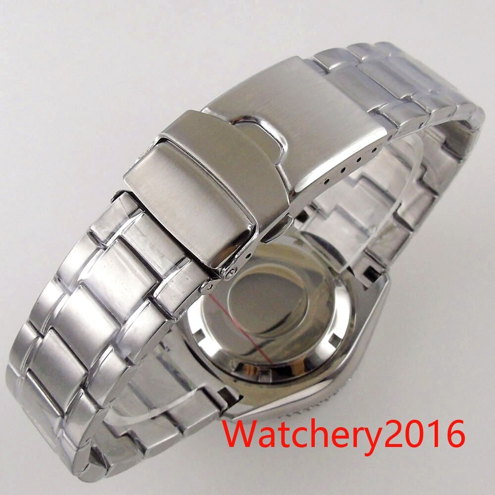 42mm 3.8 Watch Case fit NH35 NH36 SKX007 waterproof Sapphire Orange chapter Ring