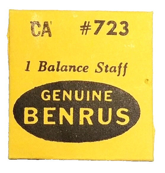 Benrus CA Balance Staff watch part #723/66 fits Gruen 580CD 580ss