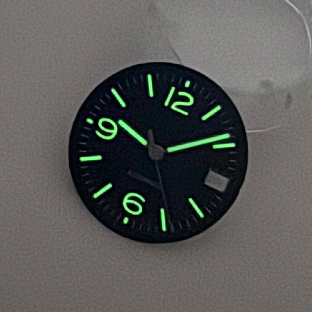 29mm Blue/Black/White Sunburst Dial For NH35A NH36 Silver Edge Hands Watch Parts