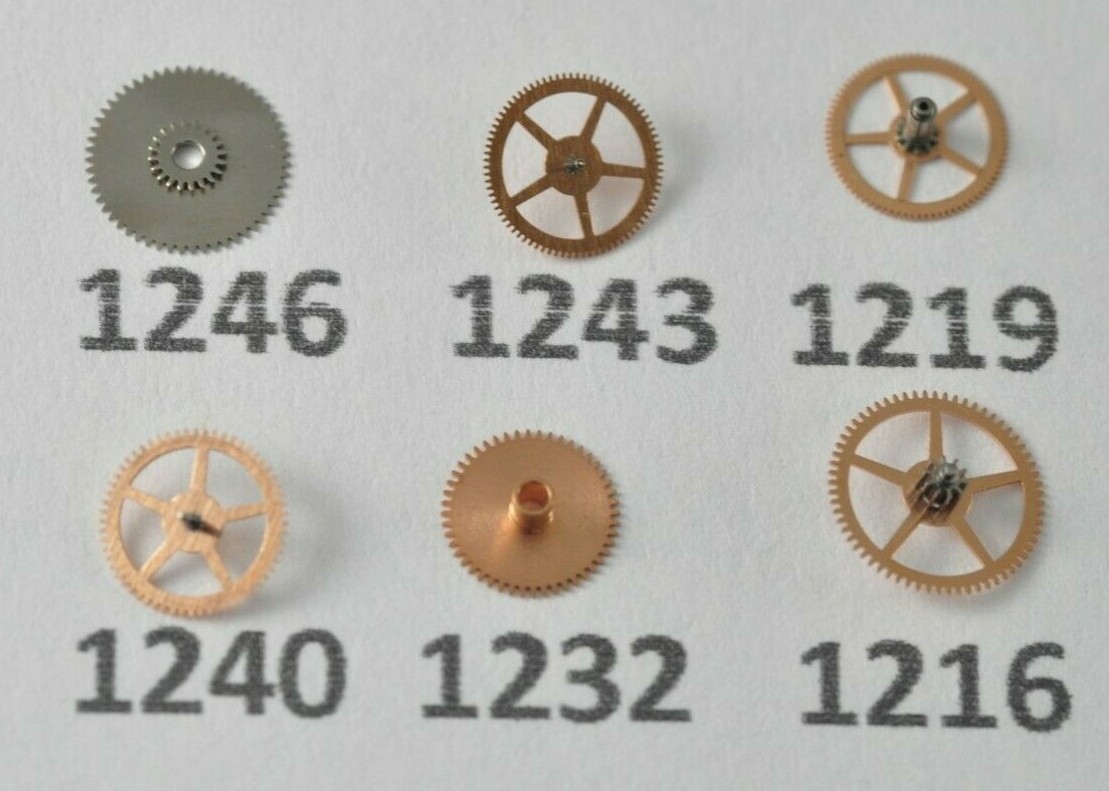 omega watch spare part movement wheel cal.1000 1001 1002 NOS-variations
