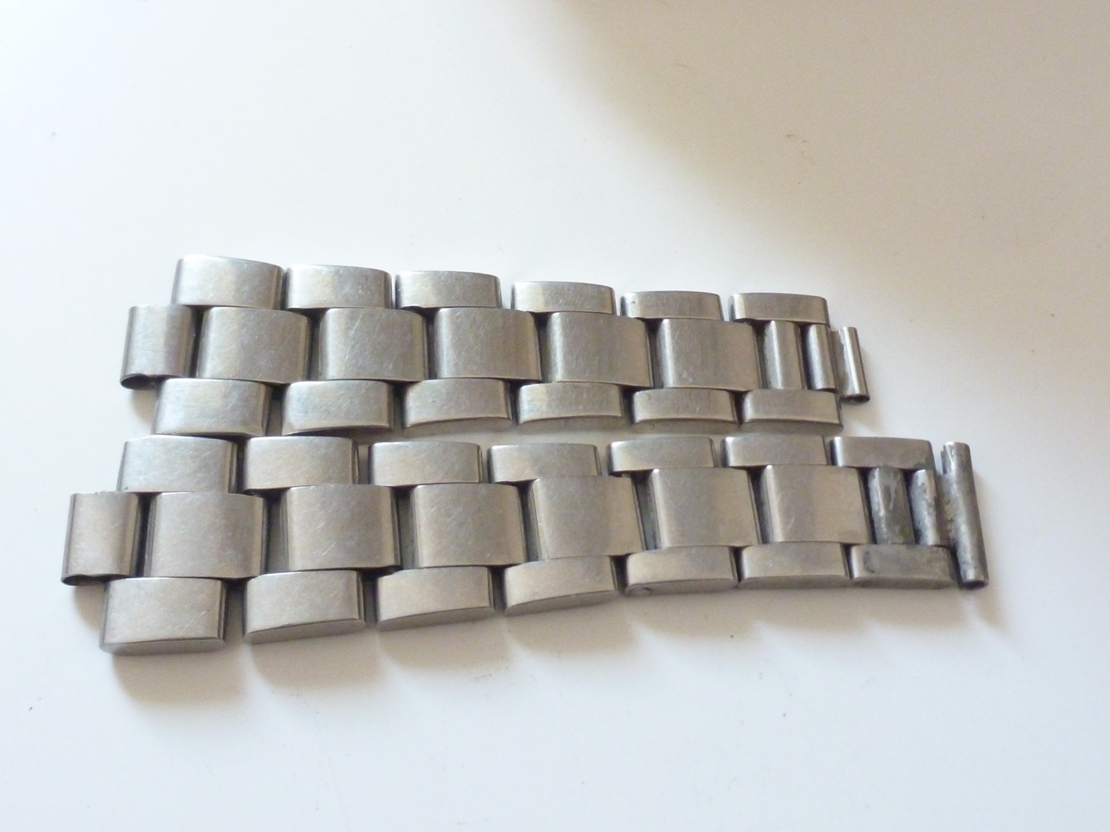 2 Half ORIGINAL Rolex Steel Bracelet 78350 19MM length Oyster without ends .-