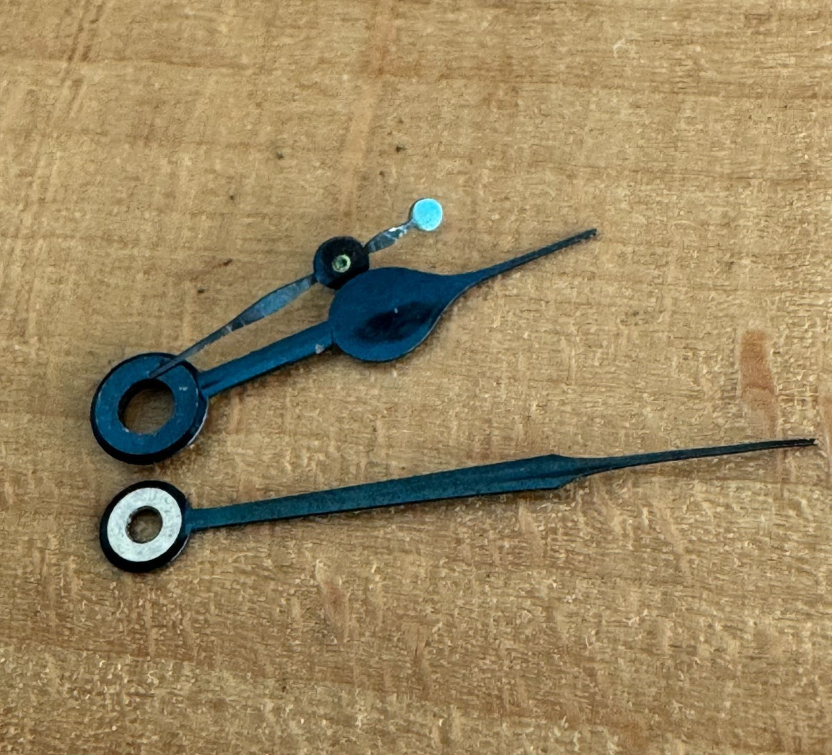 VINTAGE BLUE HANDS 3 PCS FOR 16 SIZE HAMILTON 992B POCKET WATCH!