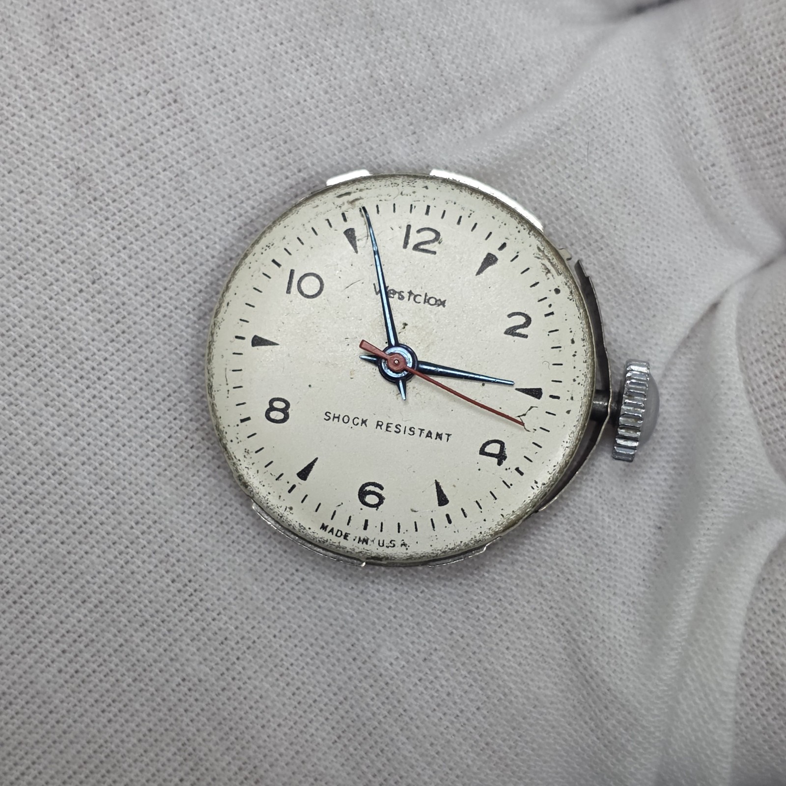 Vintage Men’s Westclox Mechanical Wind Up Movement USA 956 AS-IS